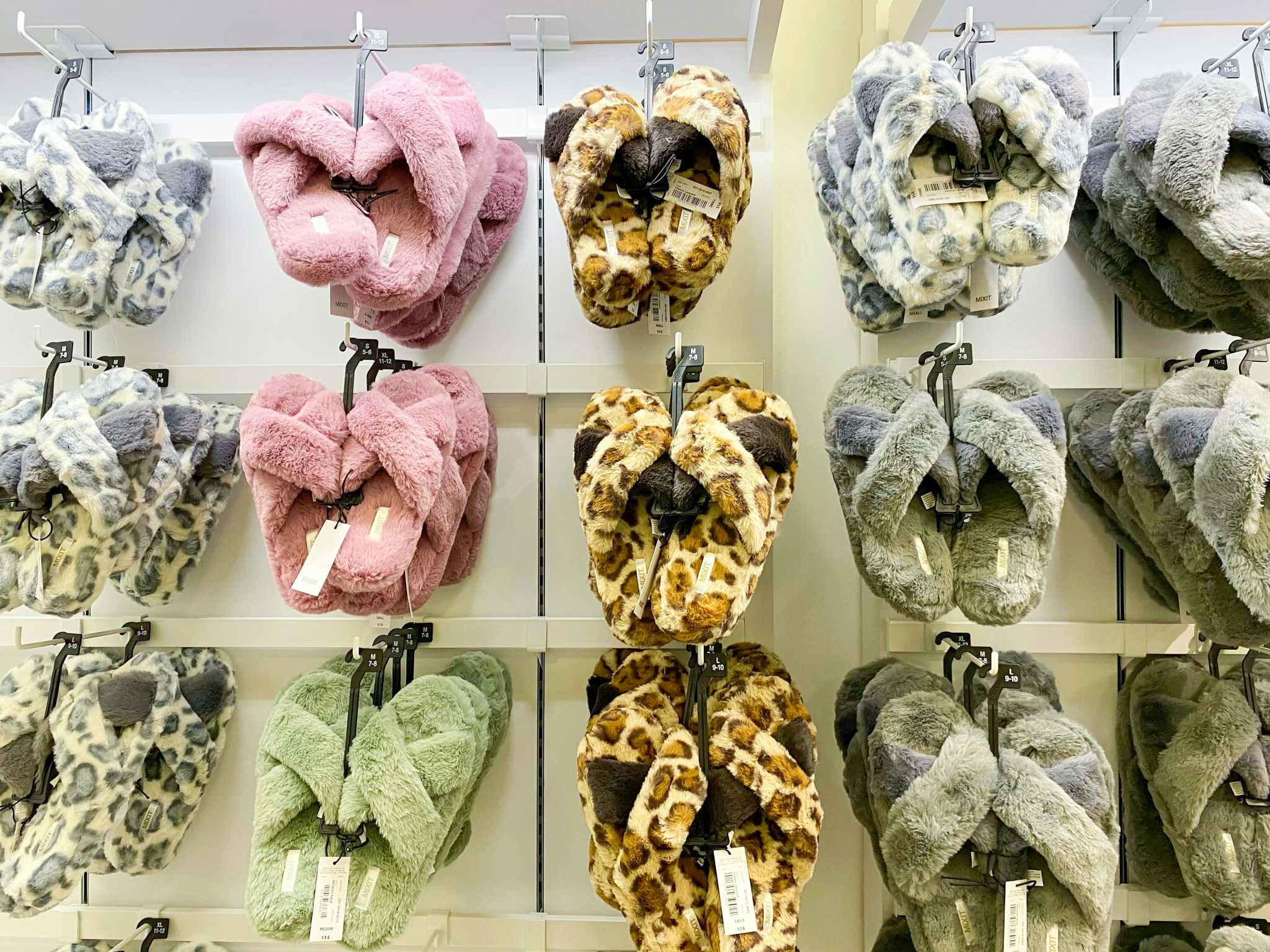 crossband slippers display wall
