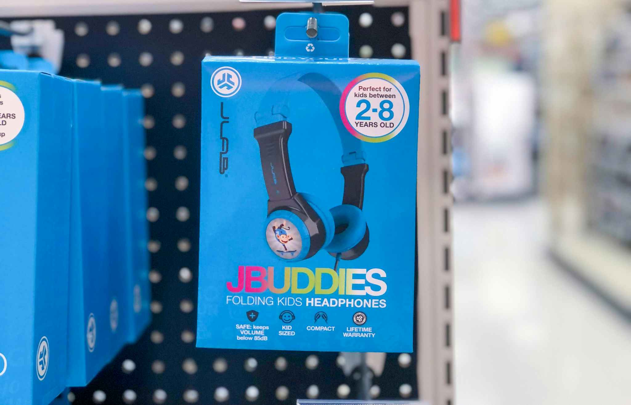 jlab jbuddies kids headphones on a target shelf
