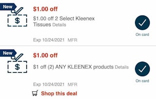 kleenex coupons cvs screenshot oct 2021 1634658180 1634658180
