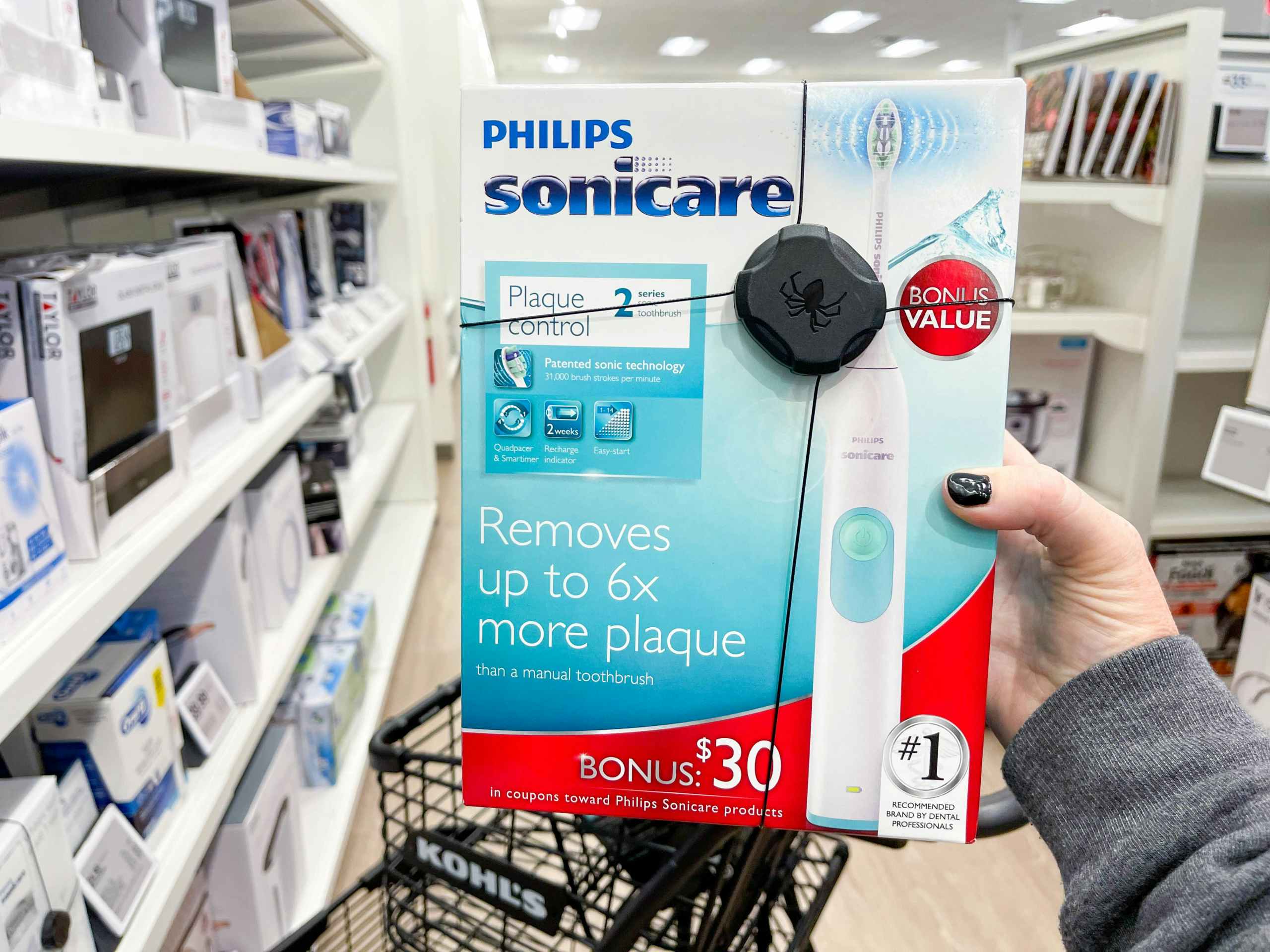 philips sonicare toothbrush near kohls cart