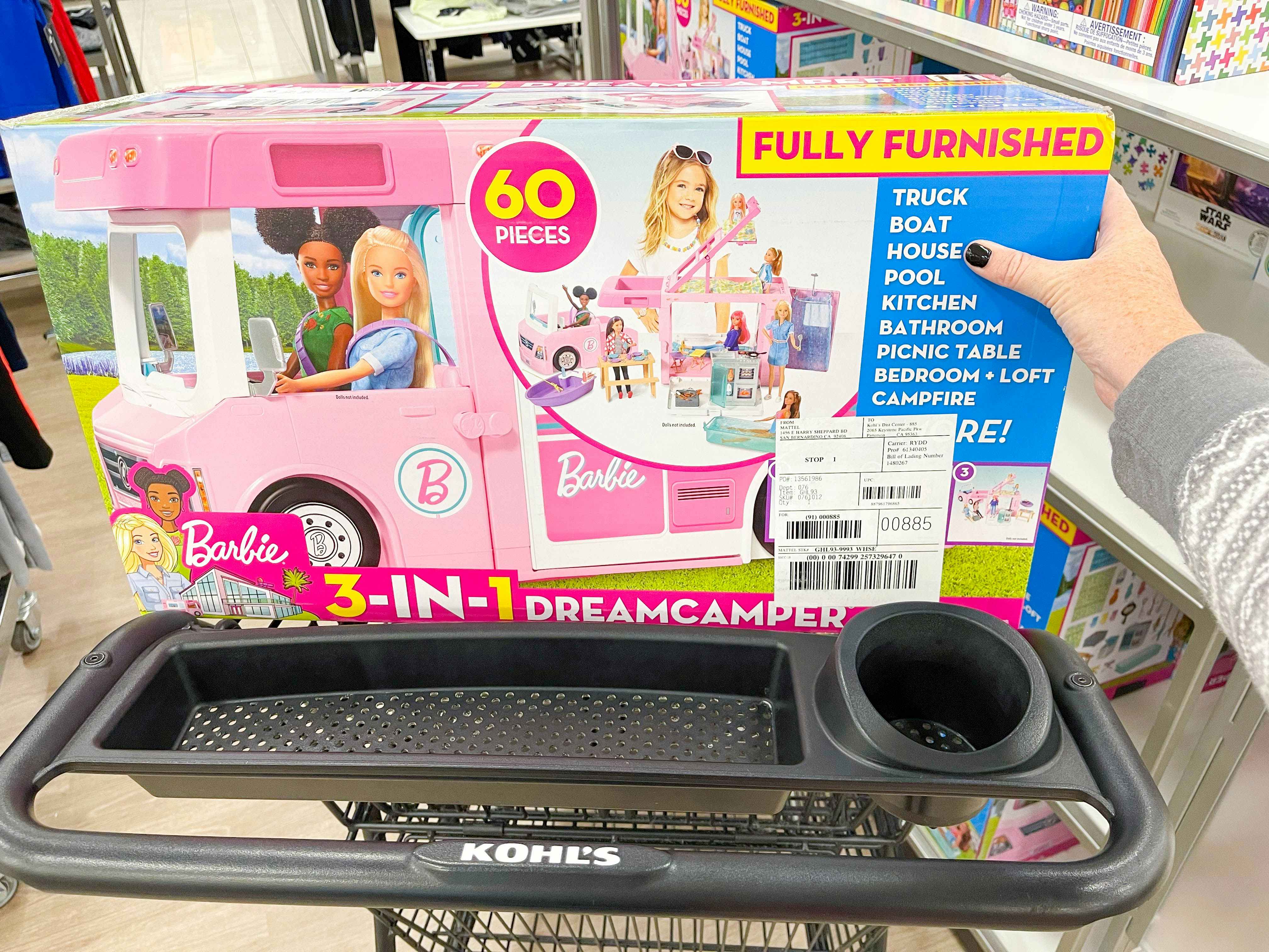 barbie dream campers on kohls cart
