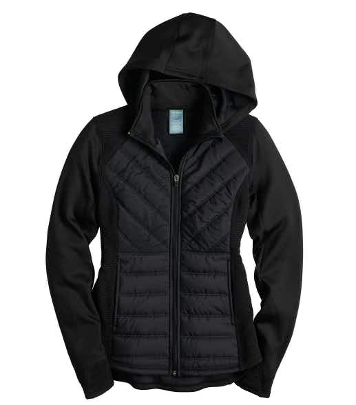 Women's Tek Gear® Hooded Mixed-Media Jacket