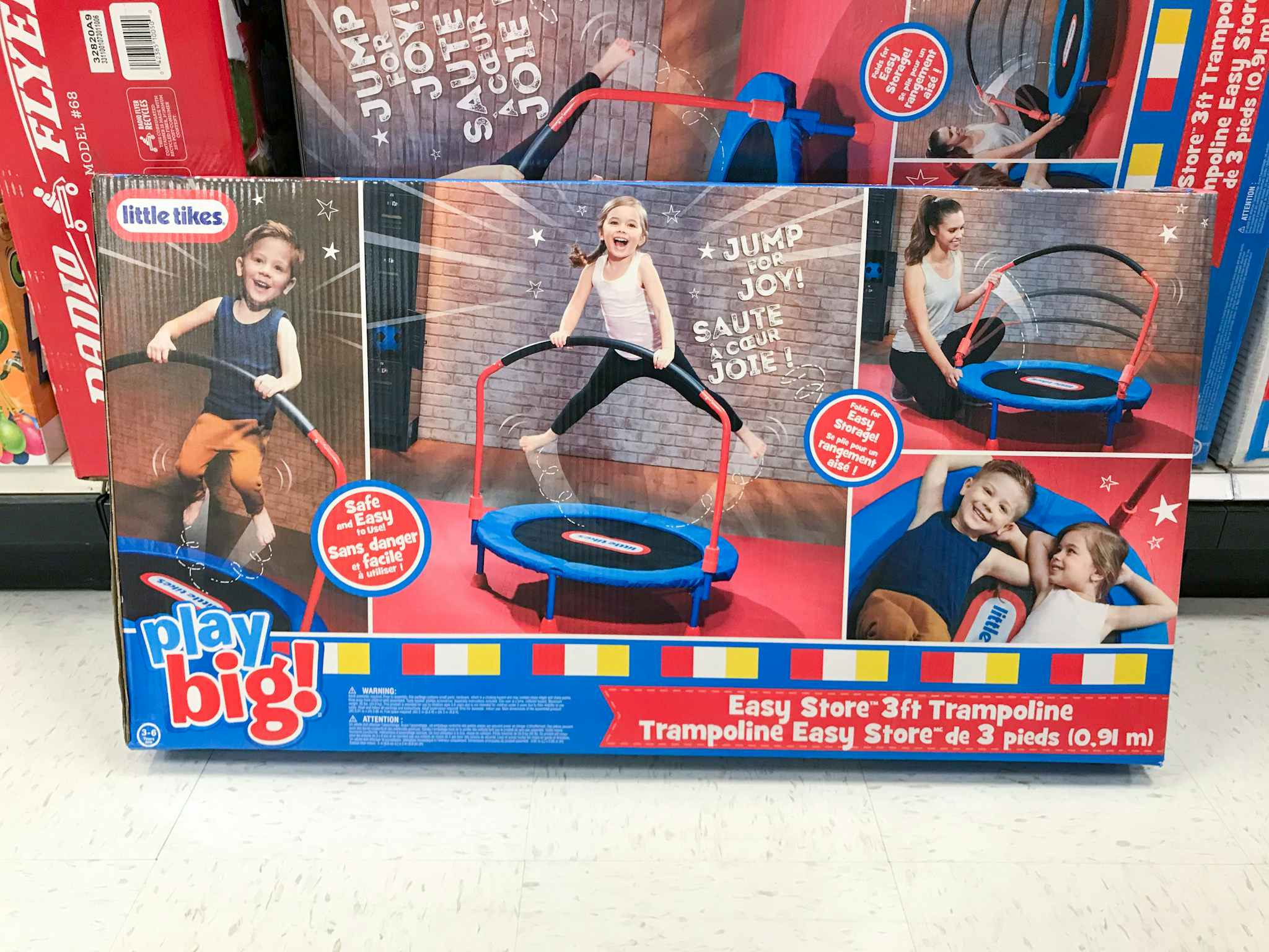 little tikes easy store trampoline at target