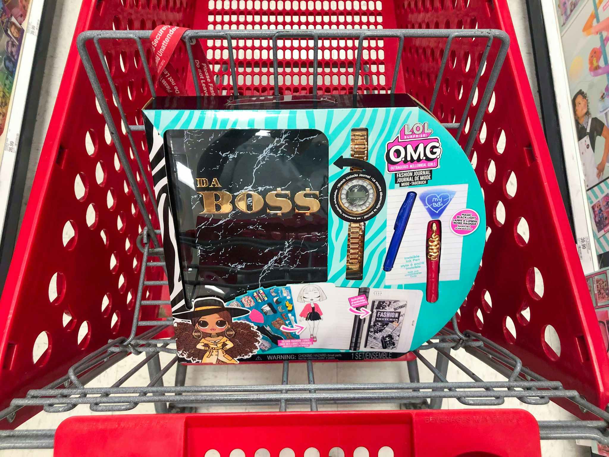 lol surprise fashion secret journal and watch in a target cart