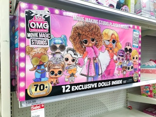 lol surprise omg movie magic studios on a target shelf
