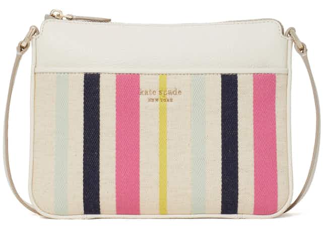 macys Run Around Breezy Stripe Medium Crossbody stock image 2021