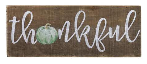 12" Thankful Tabletop Sign by Ashland