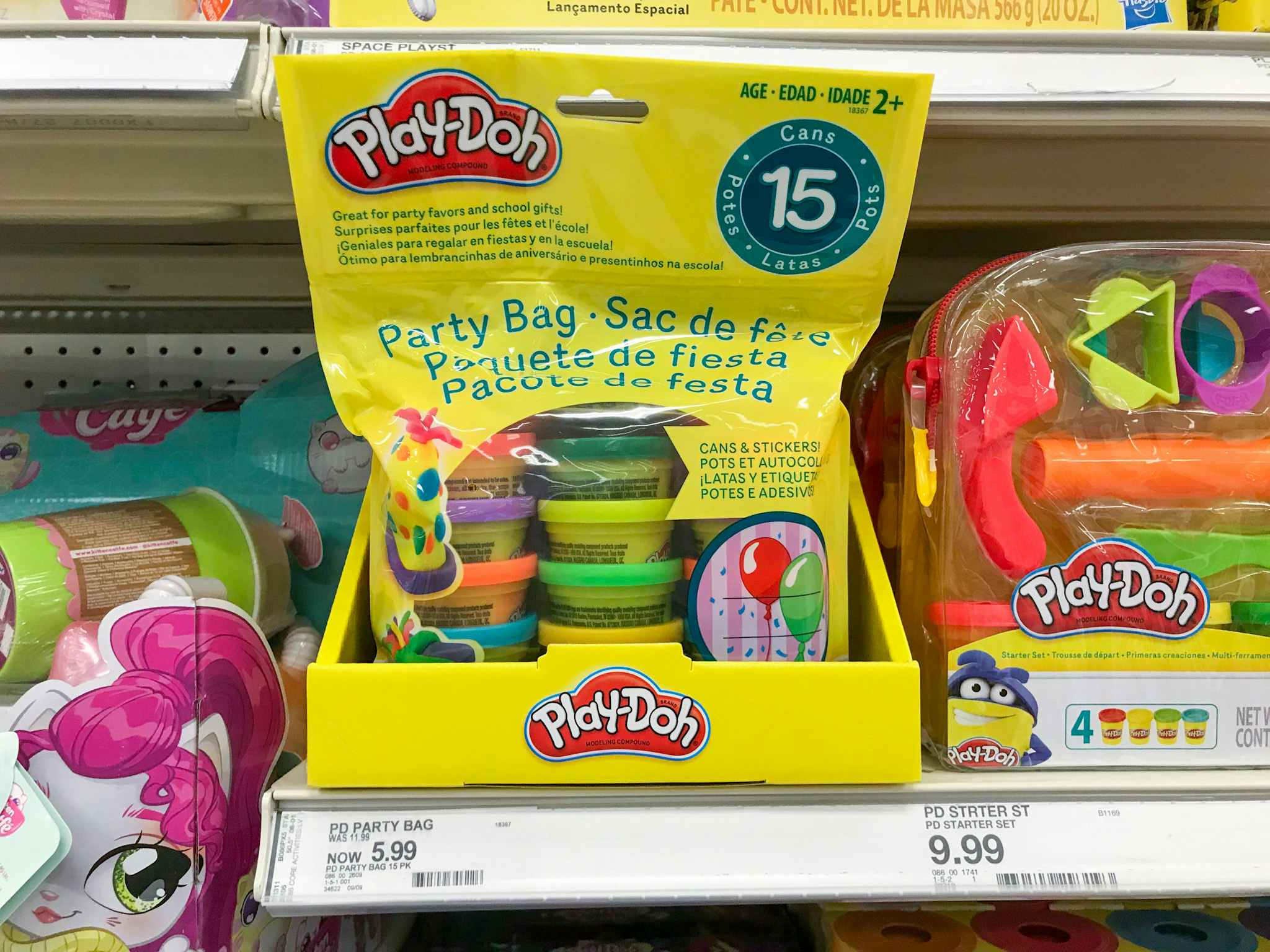 play-doh on a target shelf