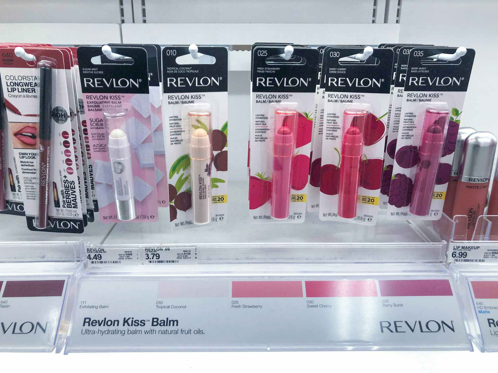 revlon kiss lip balm on a target shelf