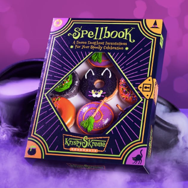 Krispy Kreme Halloween Spellbook box 2021