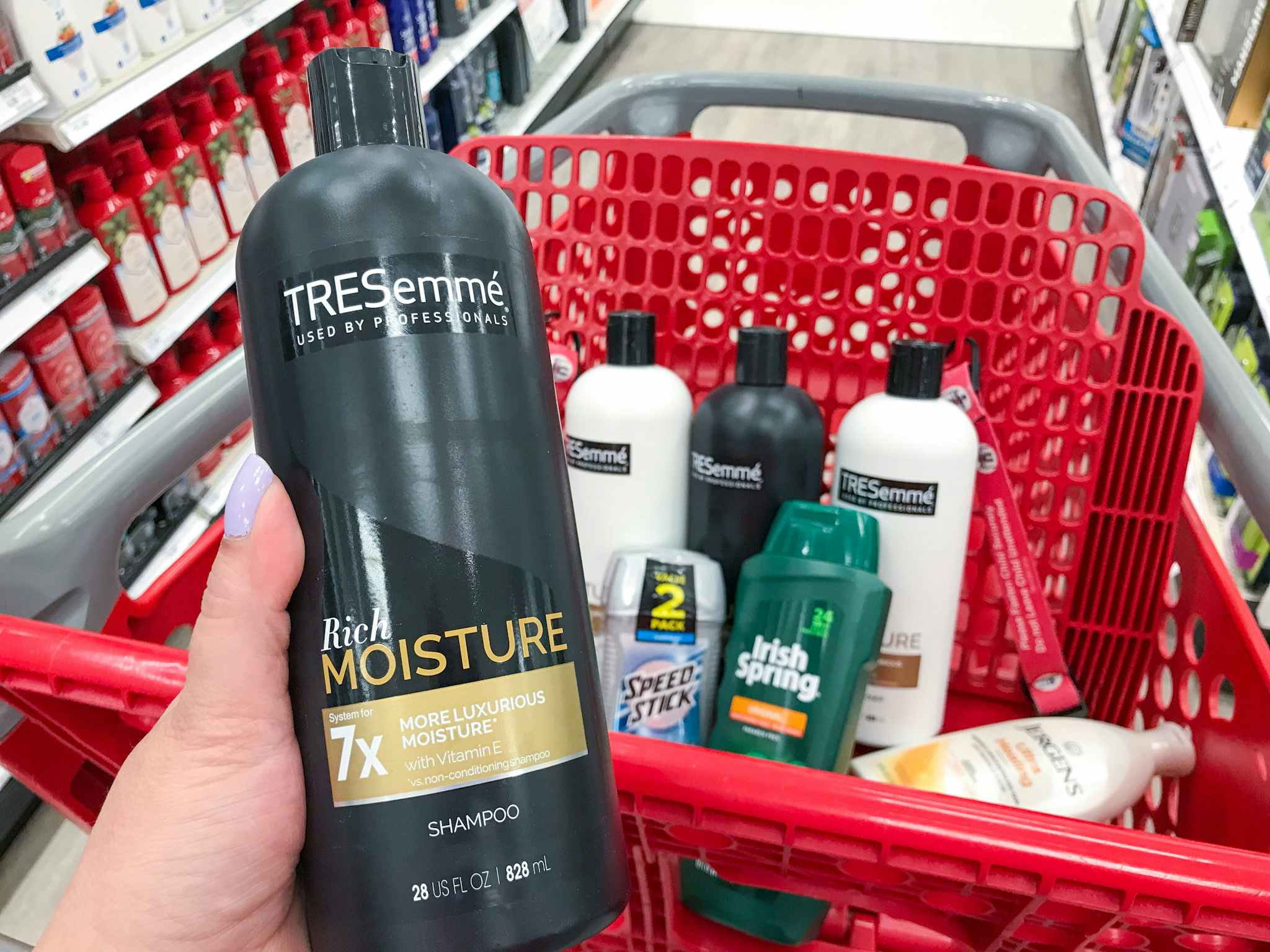 tresemme irish spring speed stick and jergens target shopping haul