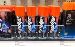 target edge shave gel on shelf