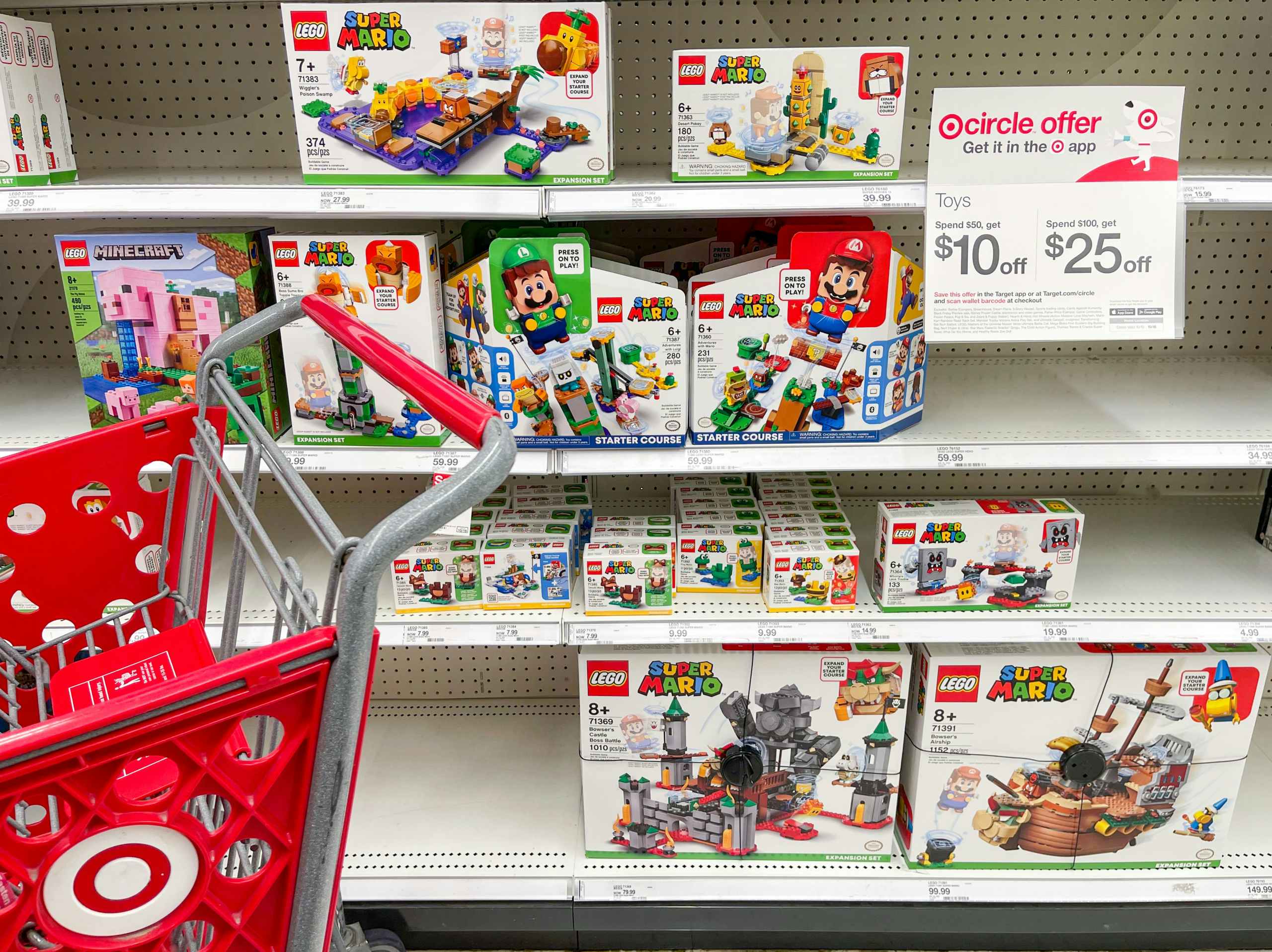target lego mario wiggler swamp on shelf