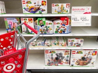 target lego mario wiggler swamp on shelf