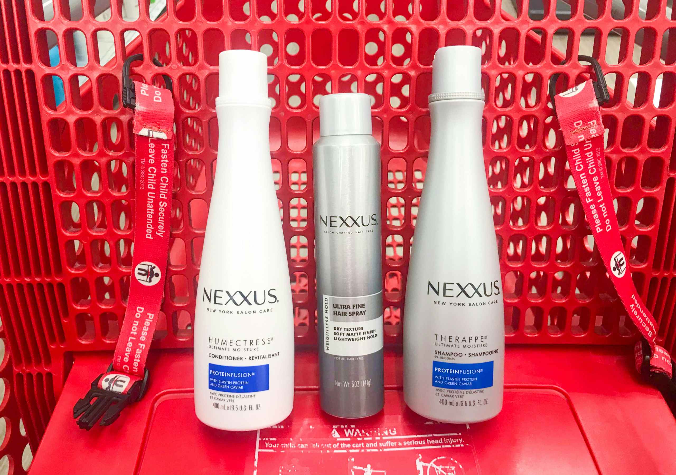 target nexxus shampoo conditioner hairspray in cart