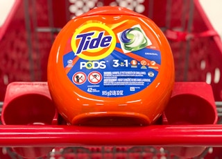 Tide Pods in shopping cart