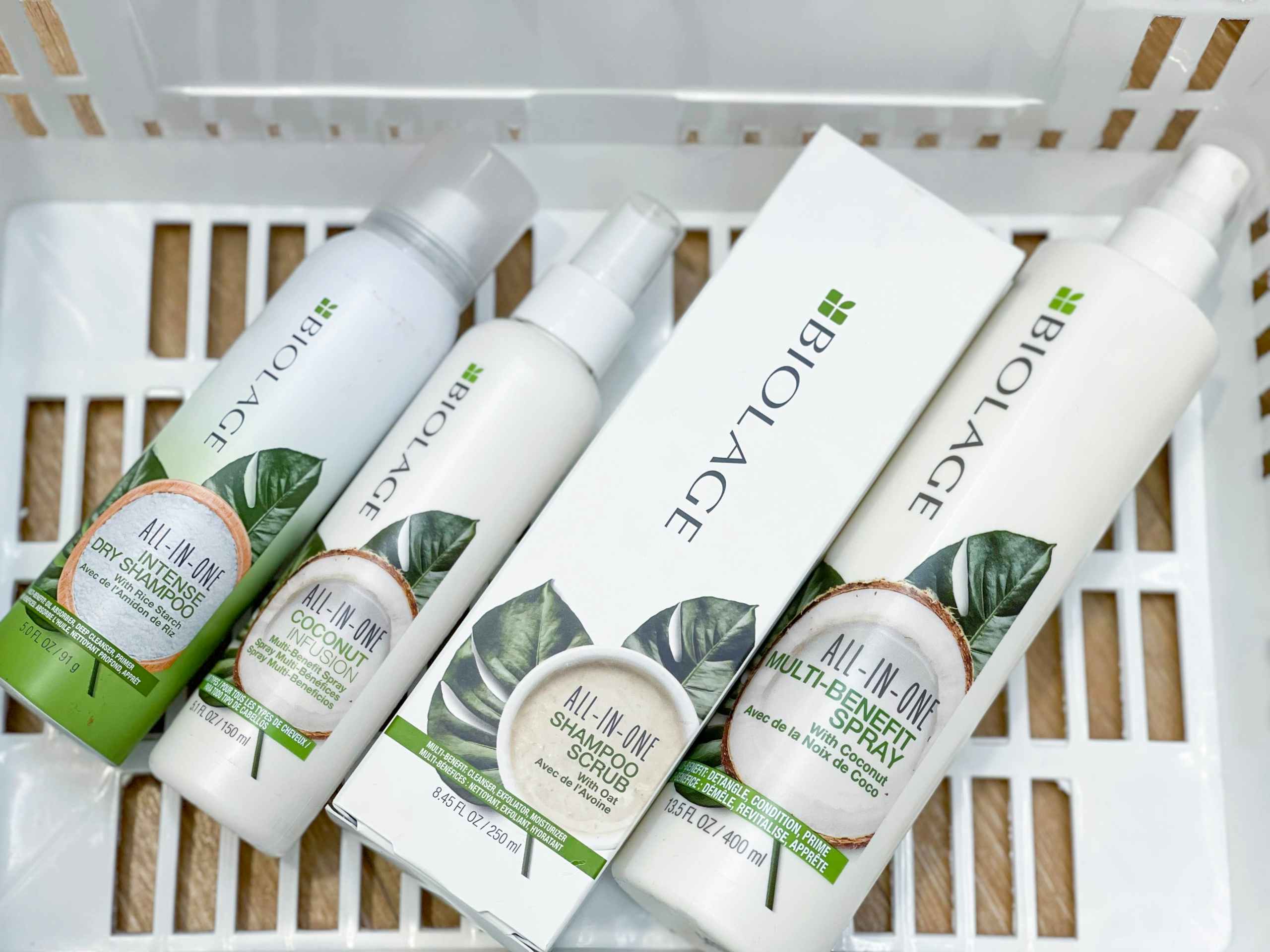 Biolage Products in basket