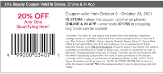 ulta coupon ending october 23