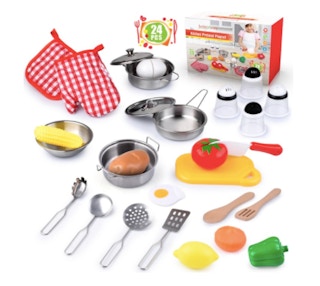 Kids' 24-Piece Kitchen Toy Set