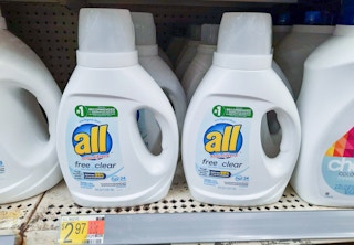 walmart all free and clear on shelf