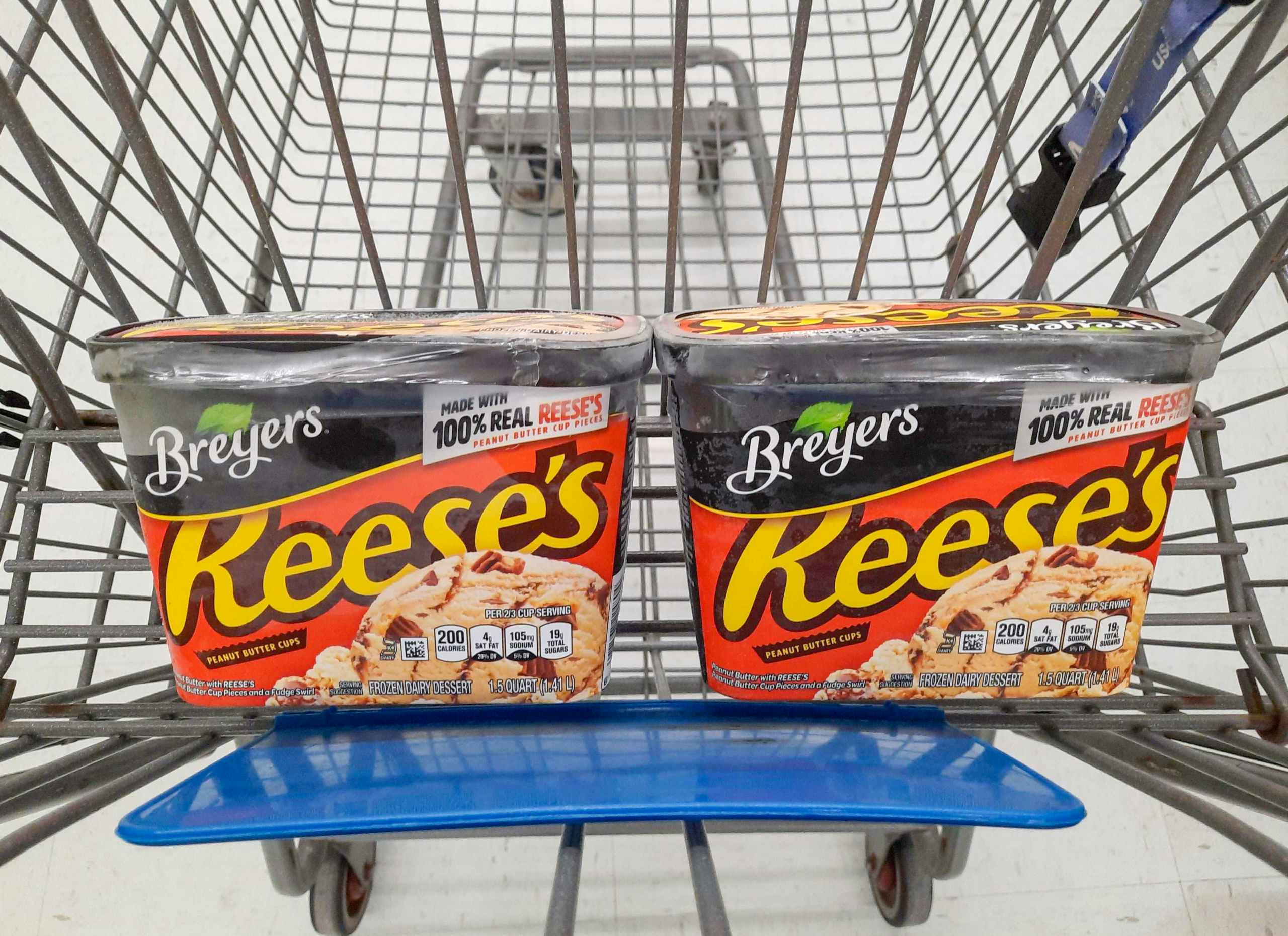 walmart breyers reese's in cart