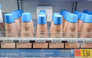 walmart covergirl clean matte foundation on shelf