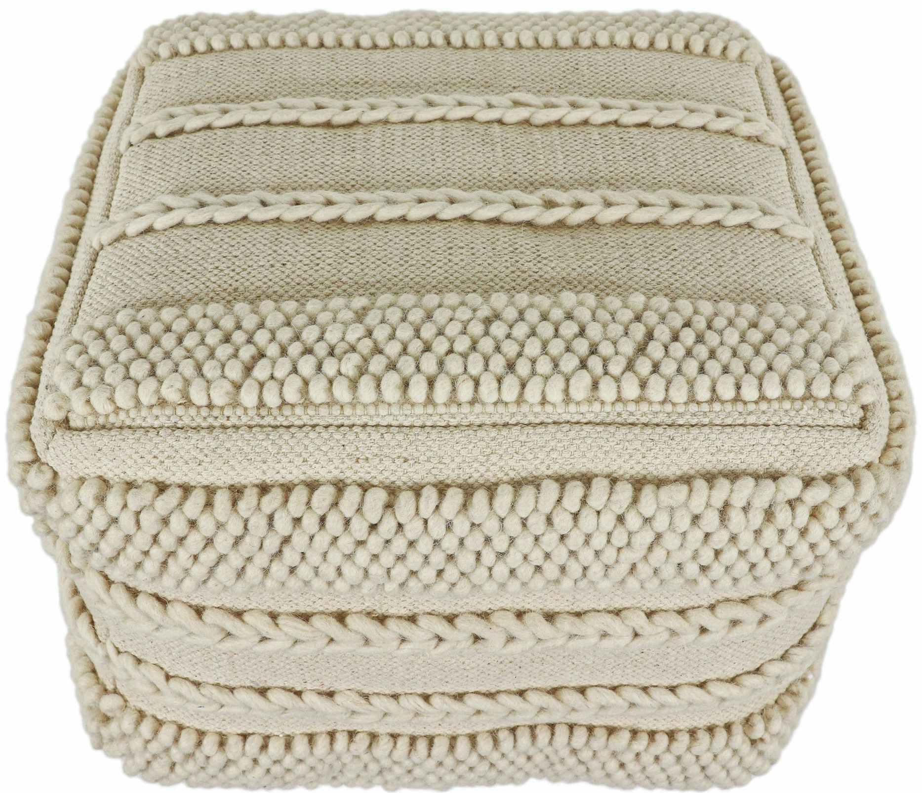 walmart decor therapy beige floor pouf