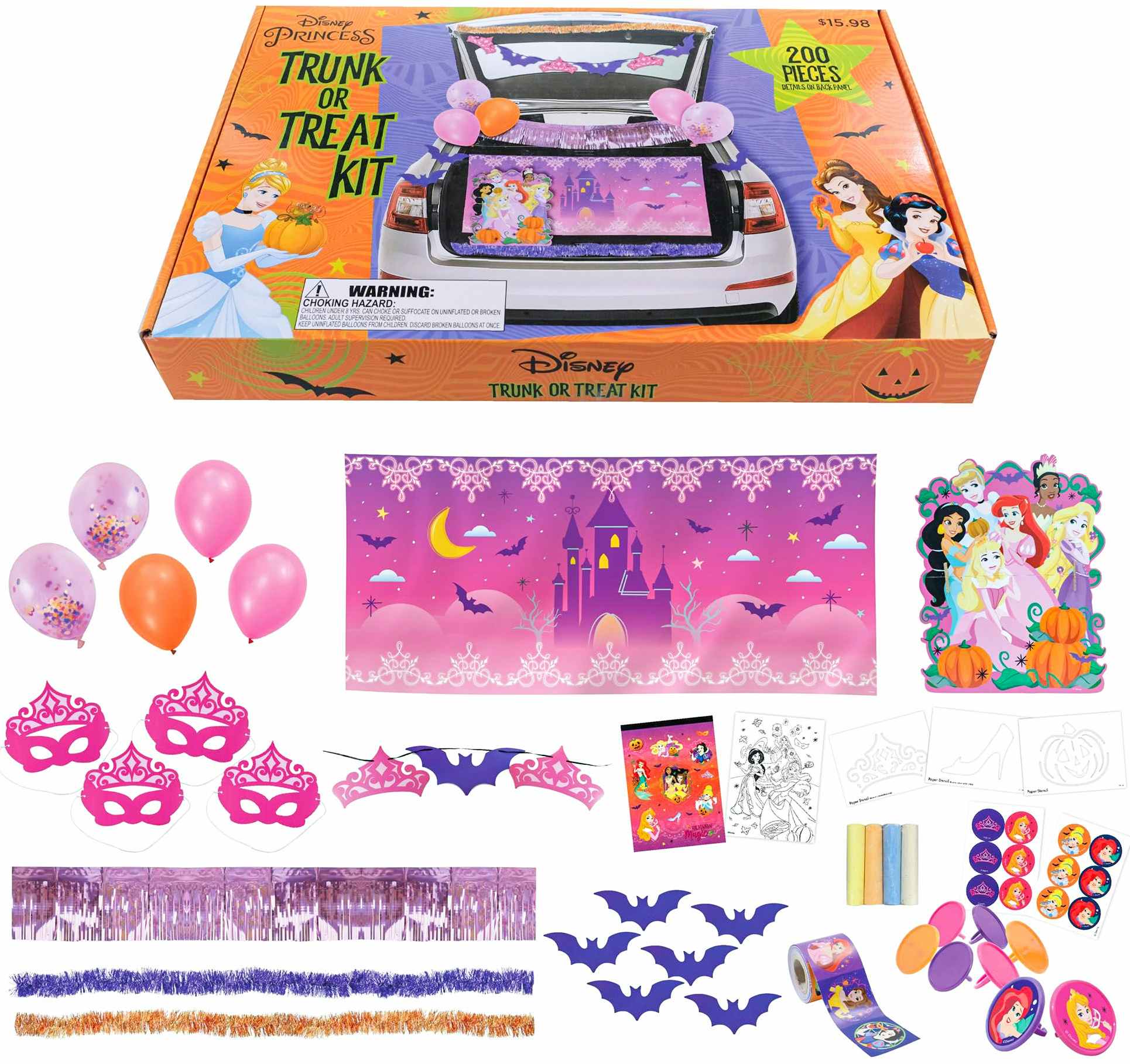 walmart disney princess trunk or treat kit