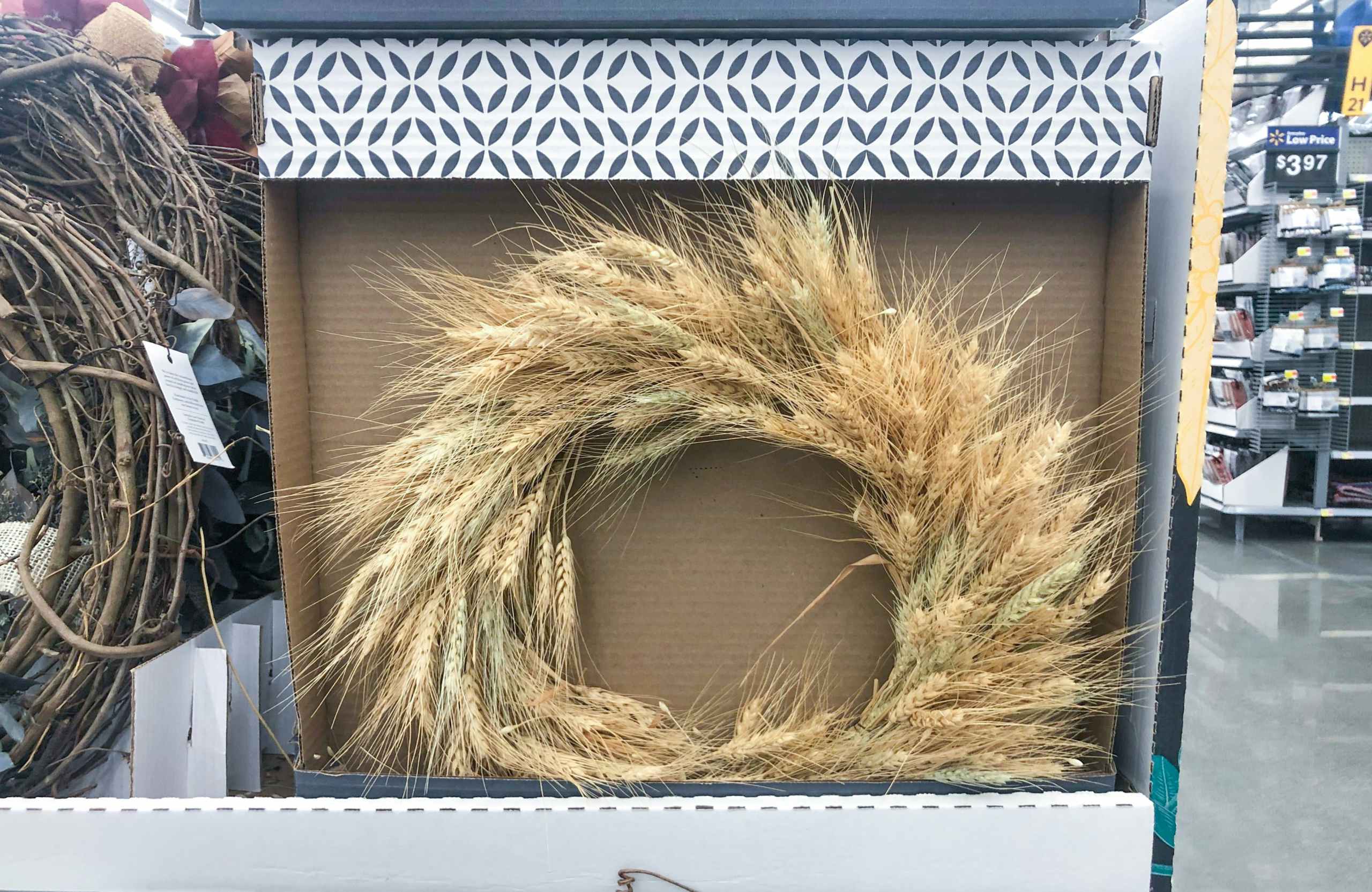 walmart fall wheat wreath