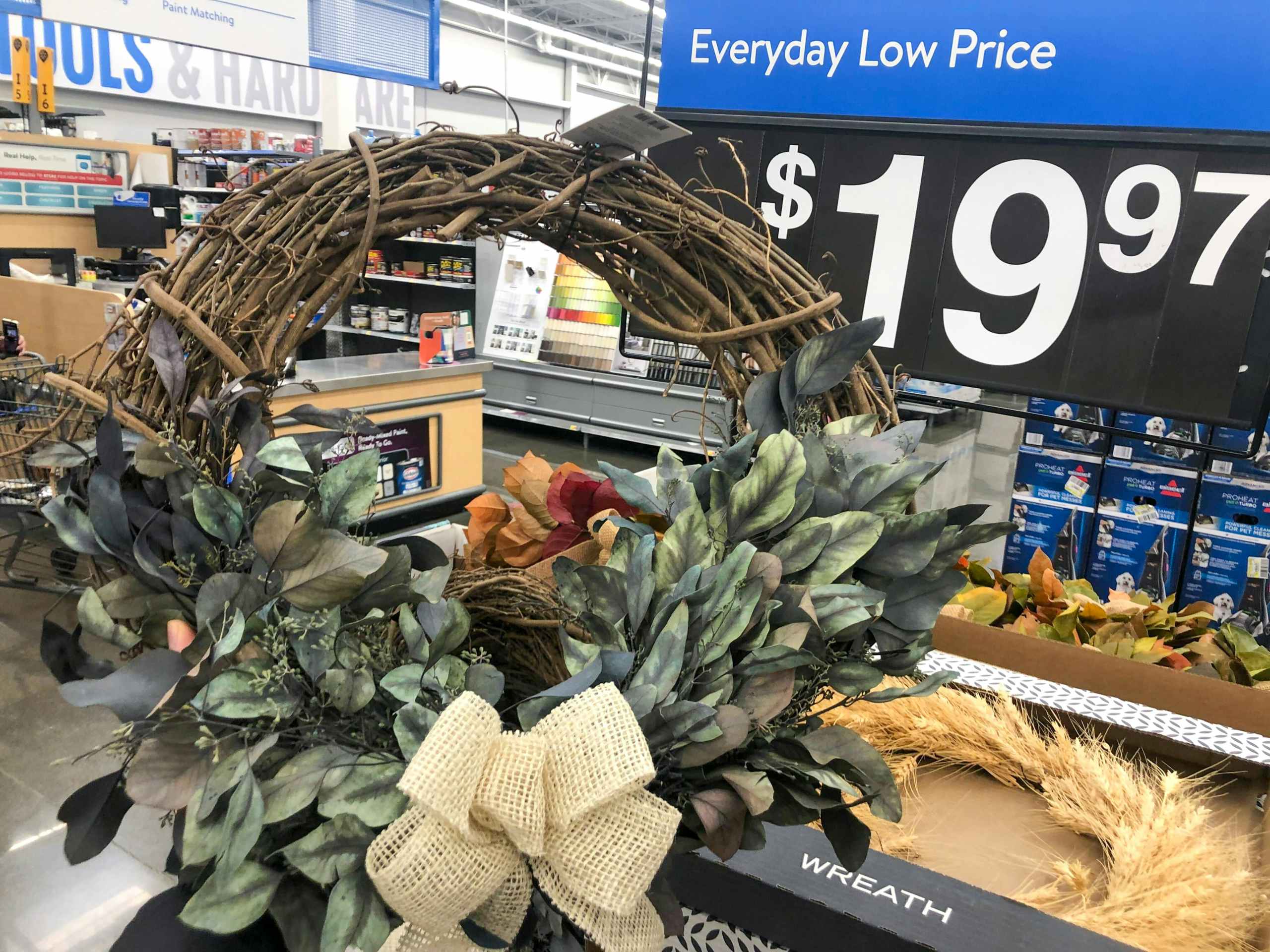 walmart fall wreath with price