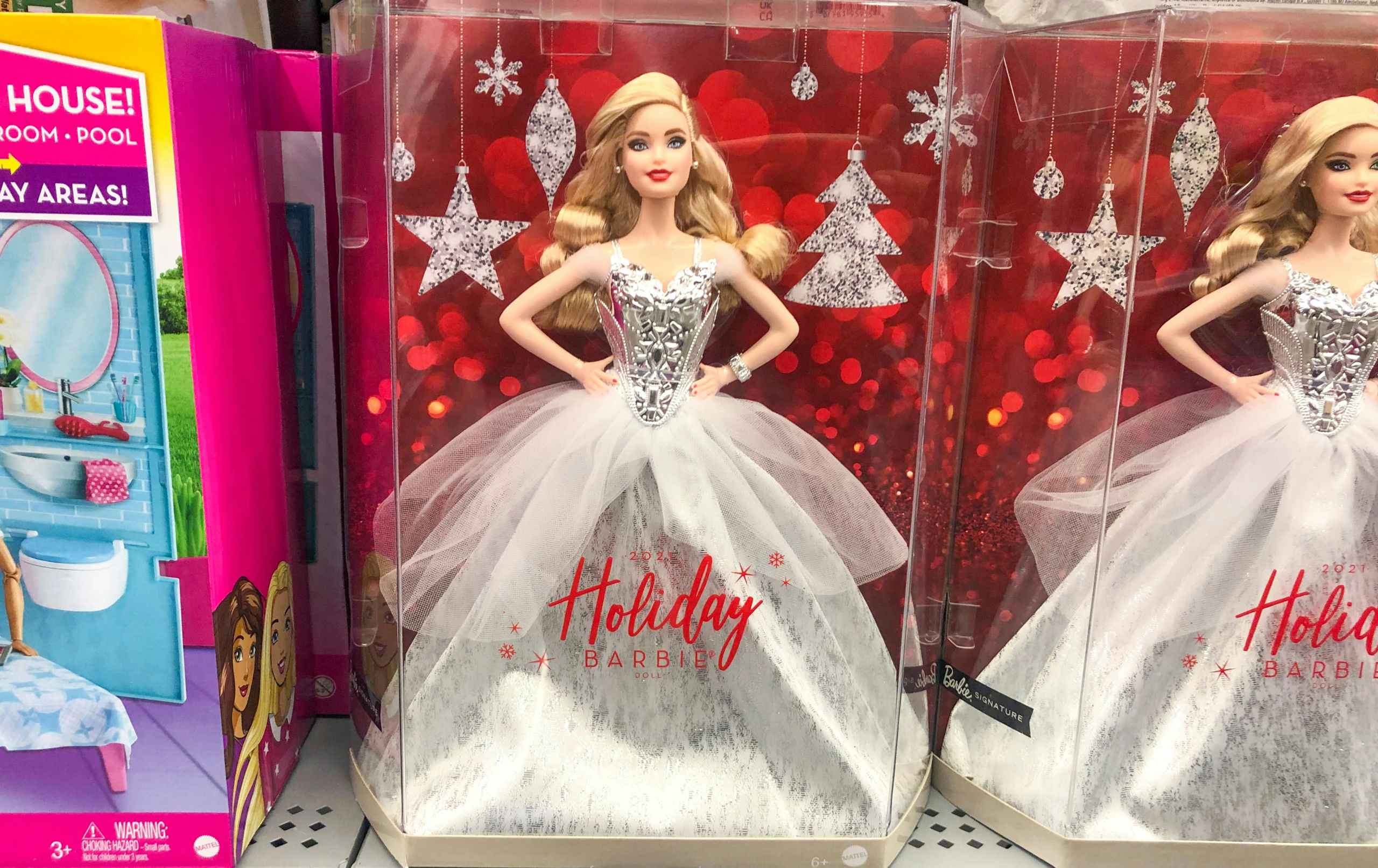 walmart holiday barbie blonde