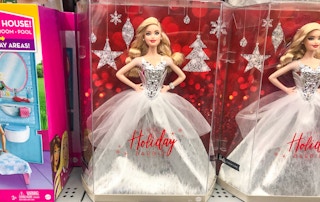 walmart holiday barbie blonde