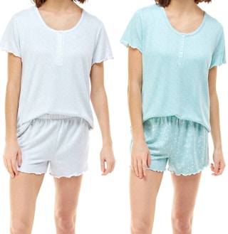 womens 2 piece shorts pajama pj set clearance macys 102521 1635181897 1635181897 e1635182002333