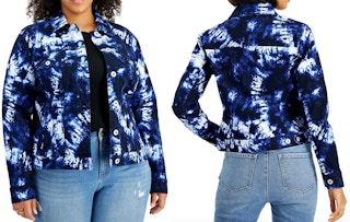 womens tie dye denim jacket clearance macys 102521 1635184924 1635184924 e1635184940774