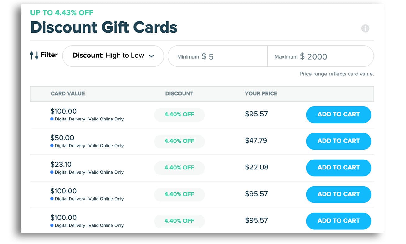 American Airlines discount gift cards at Raise.com
