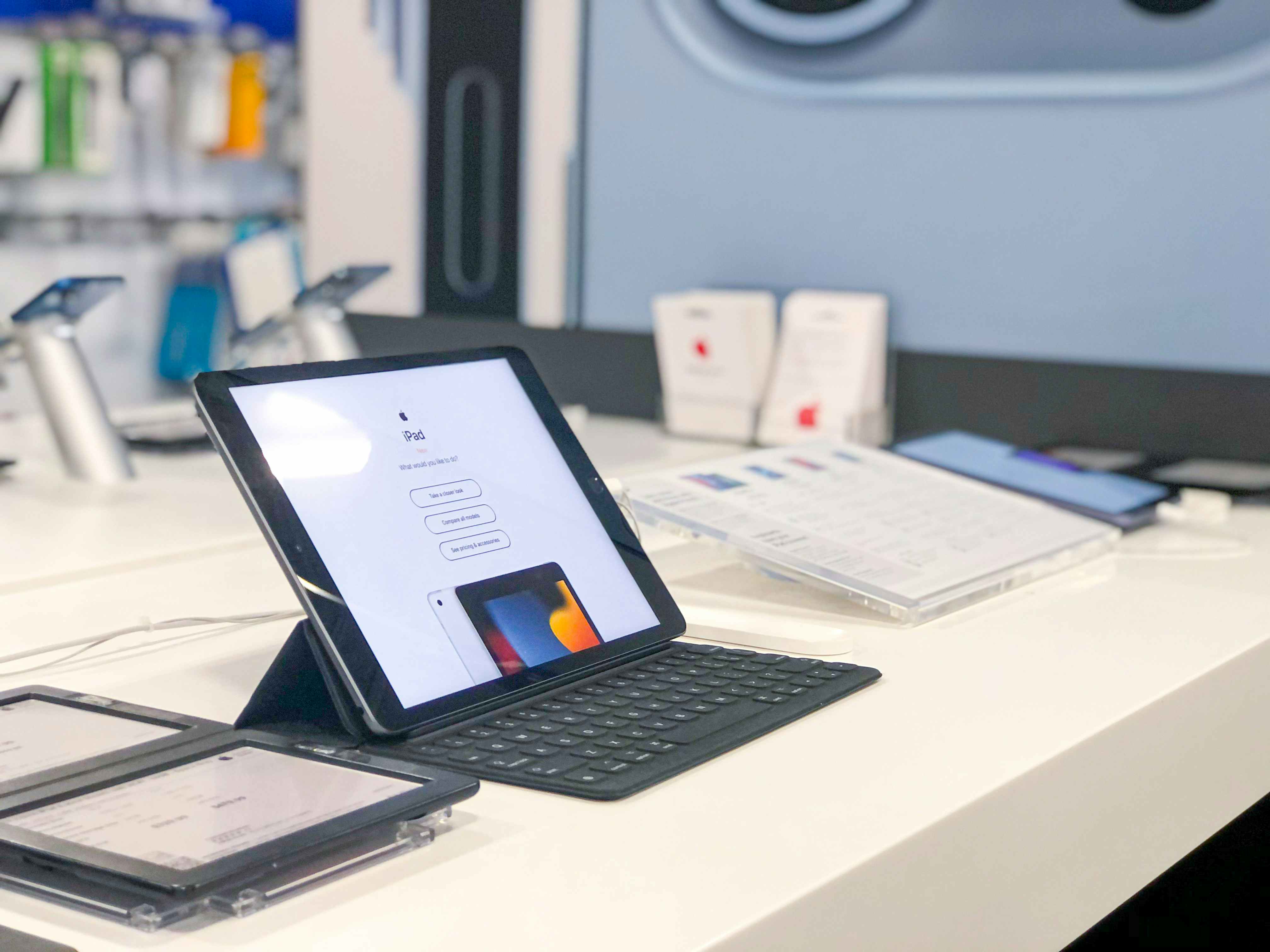 A apple iPad on display at Best Buy