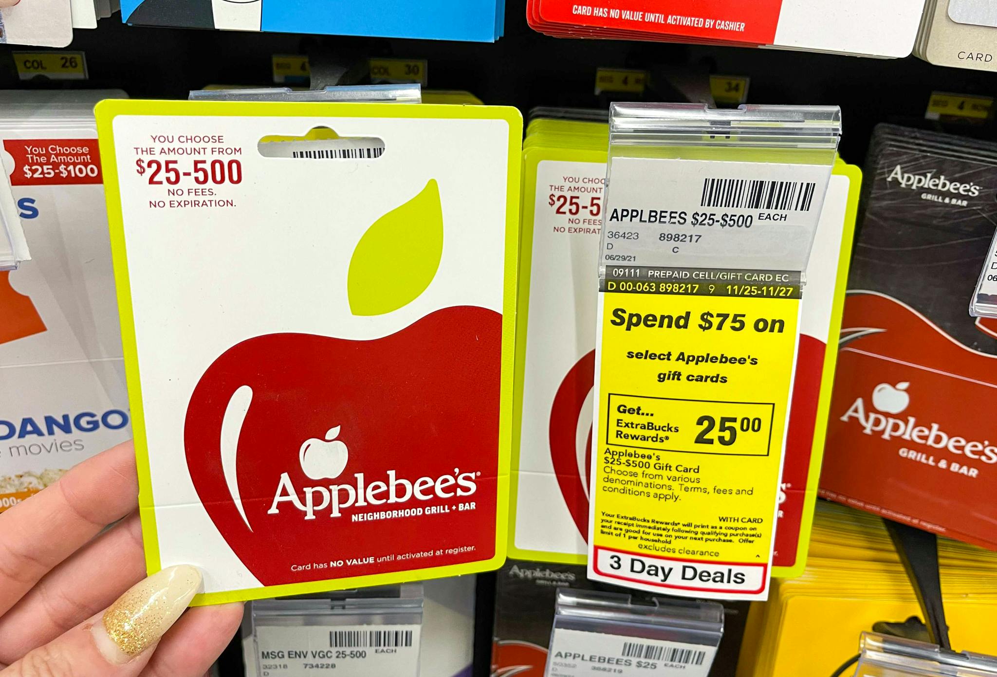 applebee's gift cards at cvs save $25 on $75 purchase for black friday the krazy coupon lady applebee's gift cards at