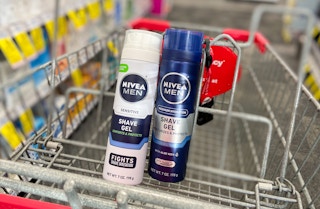 two Nivea shave gels in cart