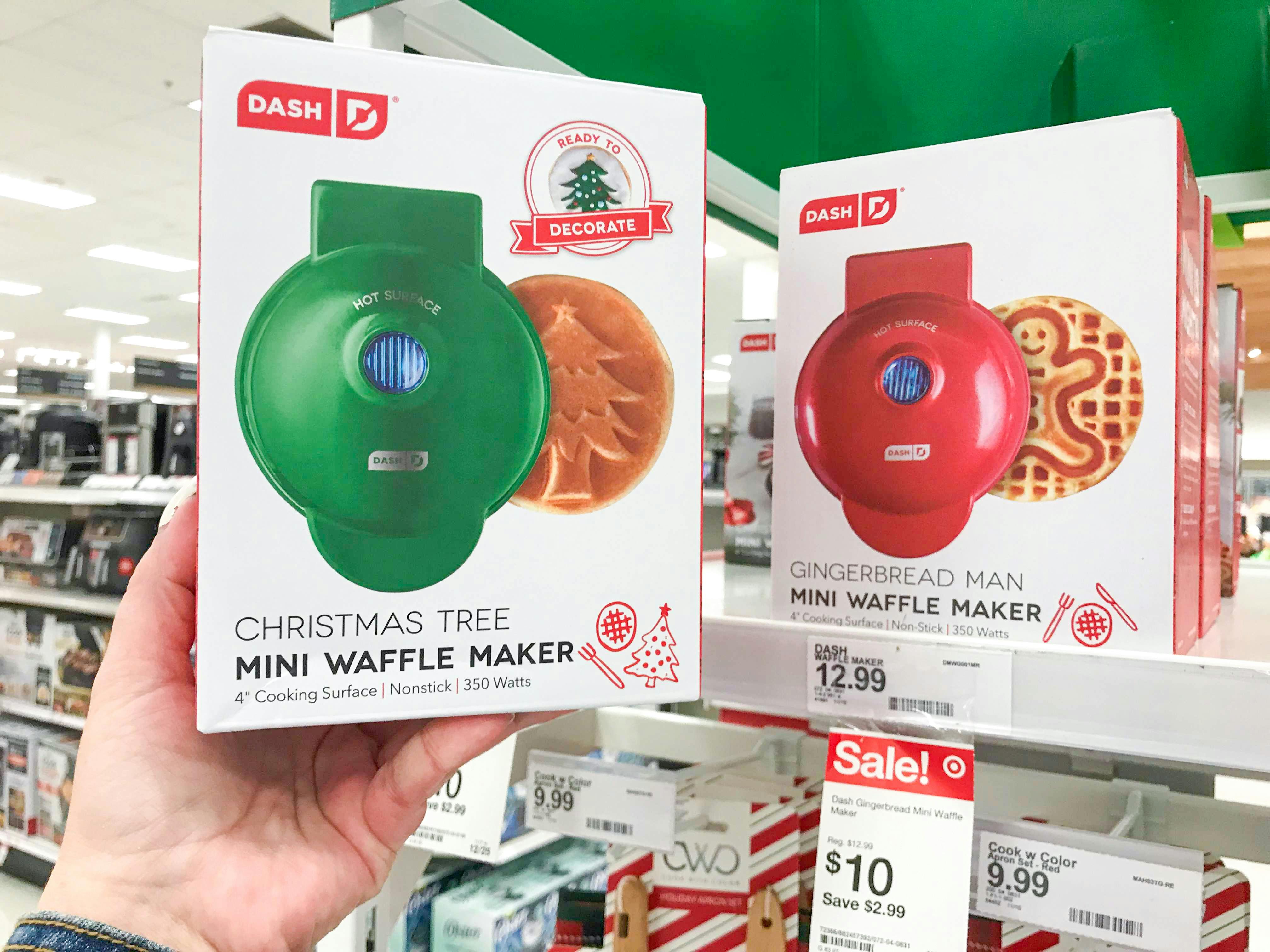 target christmas waffle maker