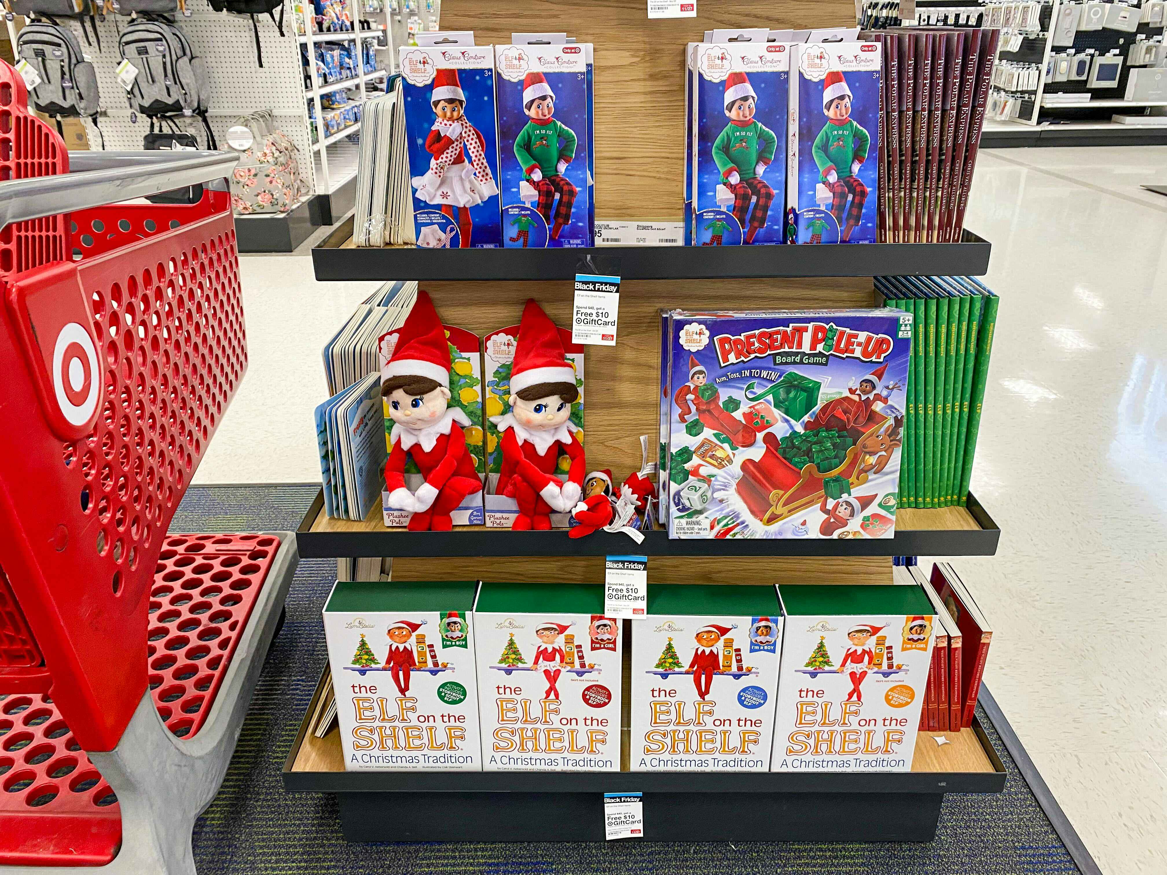 elf on the shelf display at Target