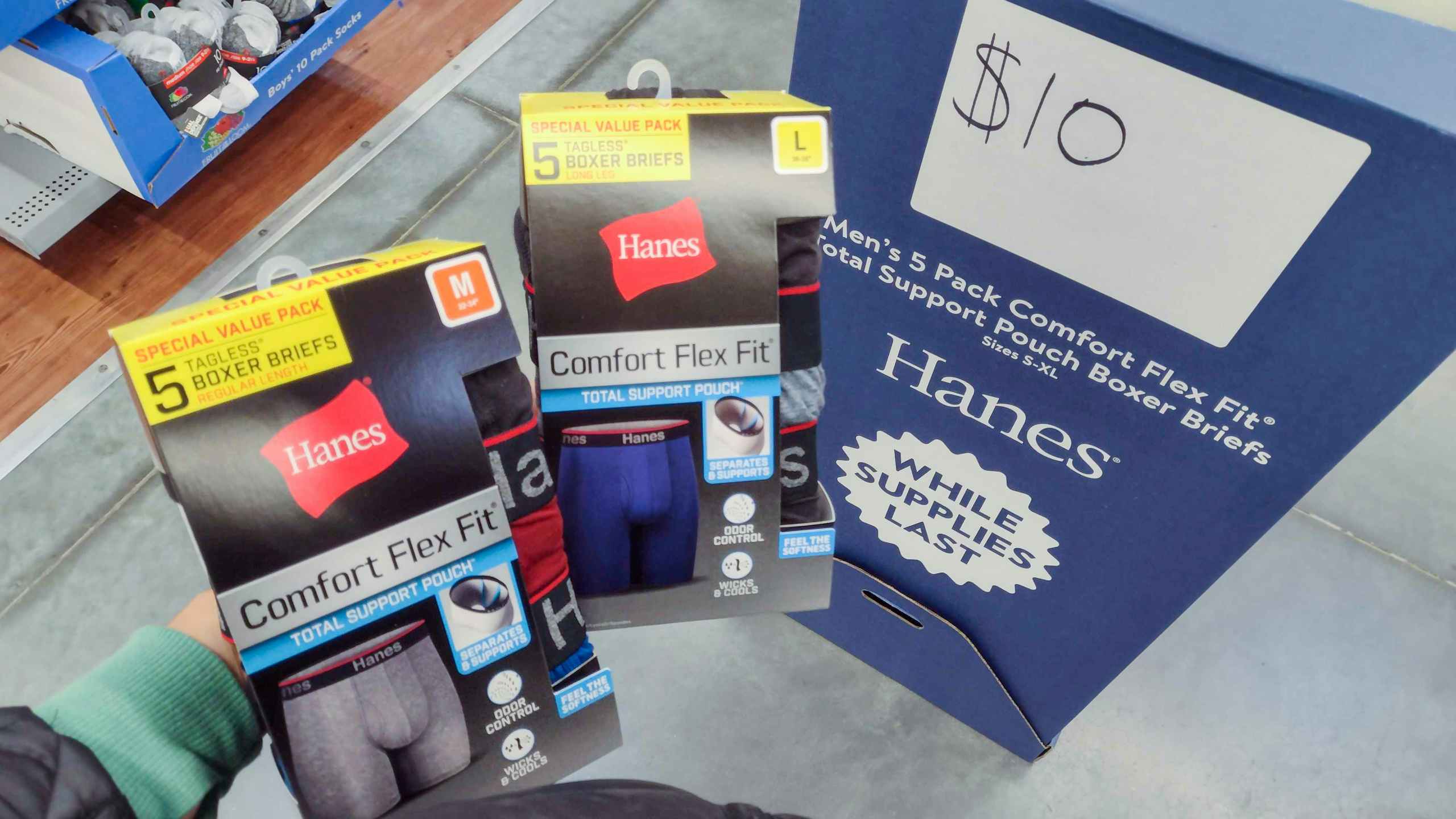 walmart hanes briefs black friday hand holding