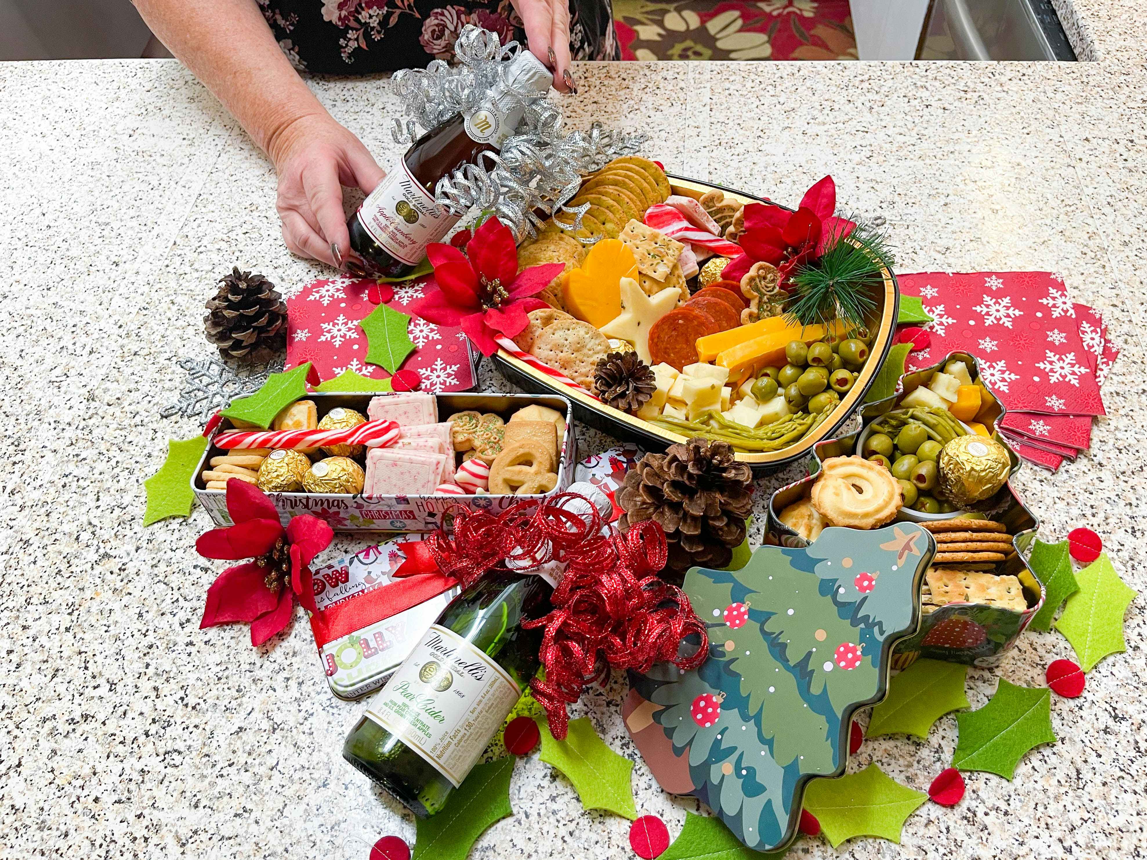 three holiday grazing boxes