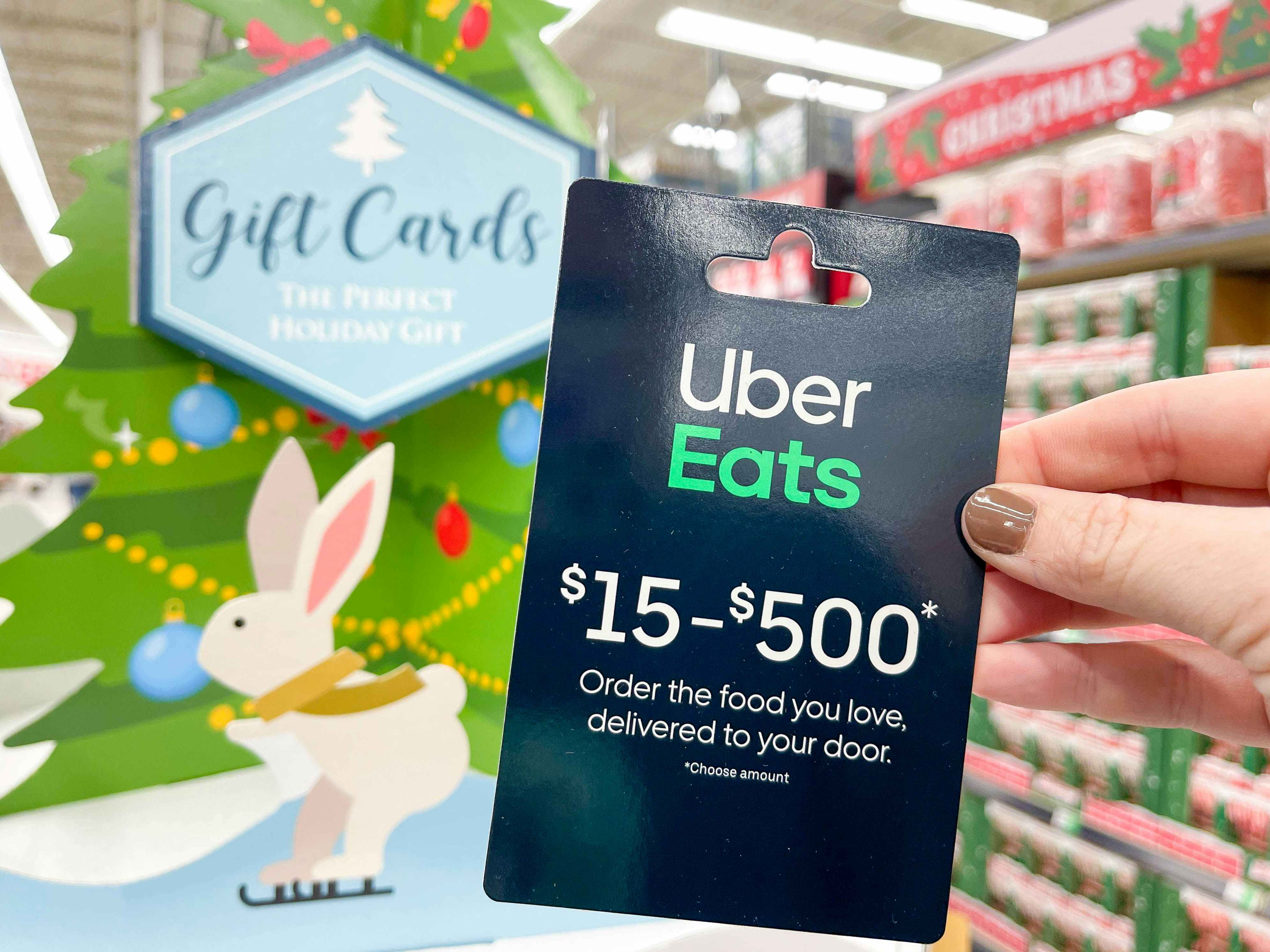 uber eats gift card being held up