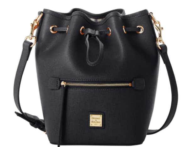 SAFFIANO SMALL DRAWSTRING CROSSBODY
