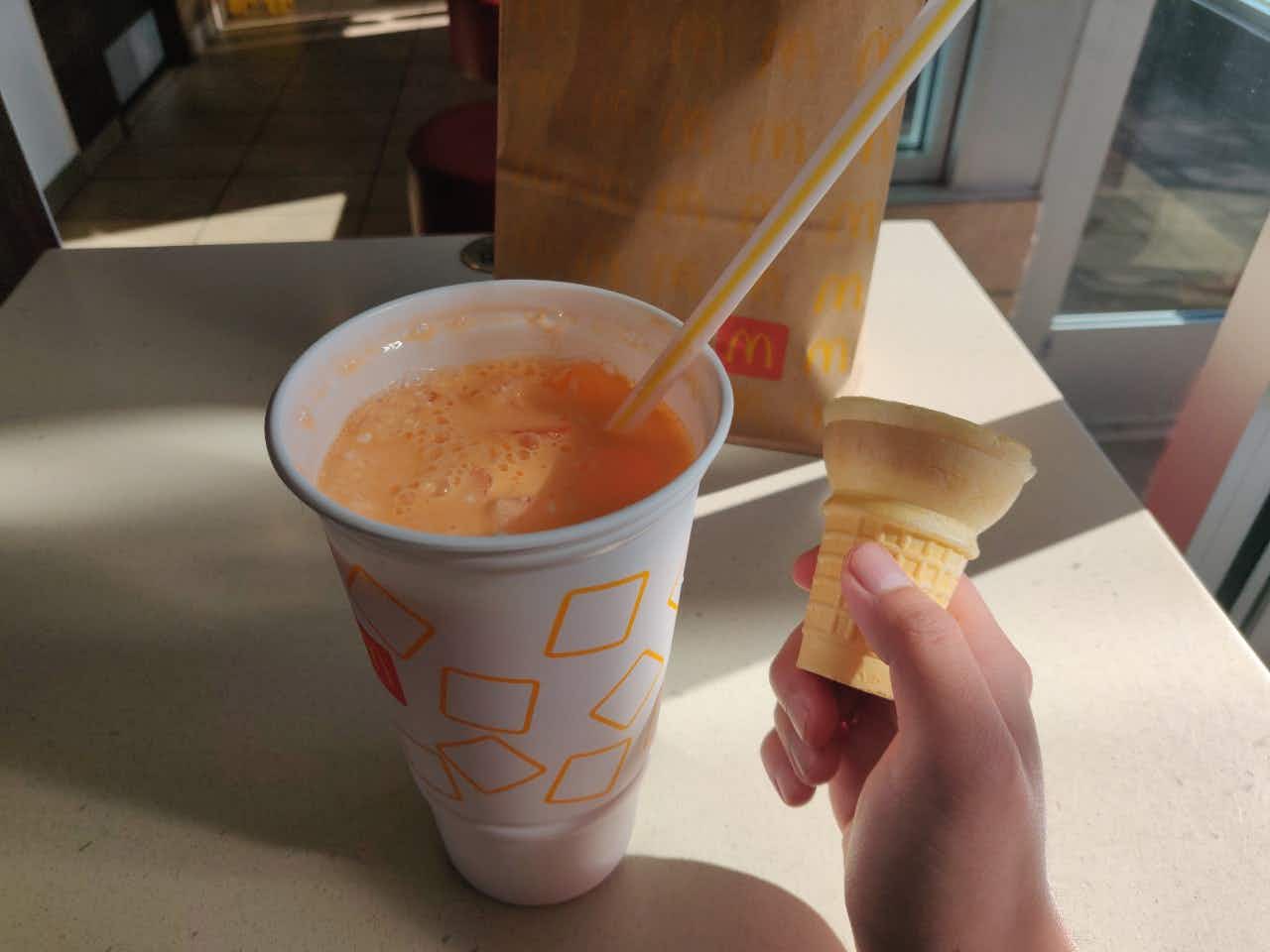 McDonald's secret menu orange creamsicle