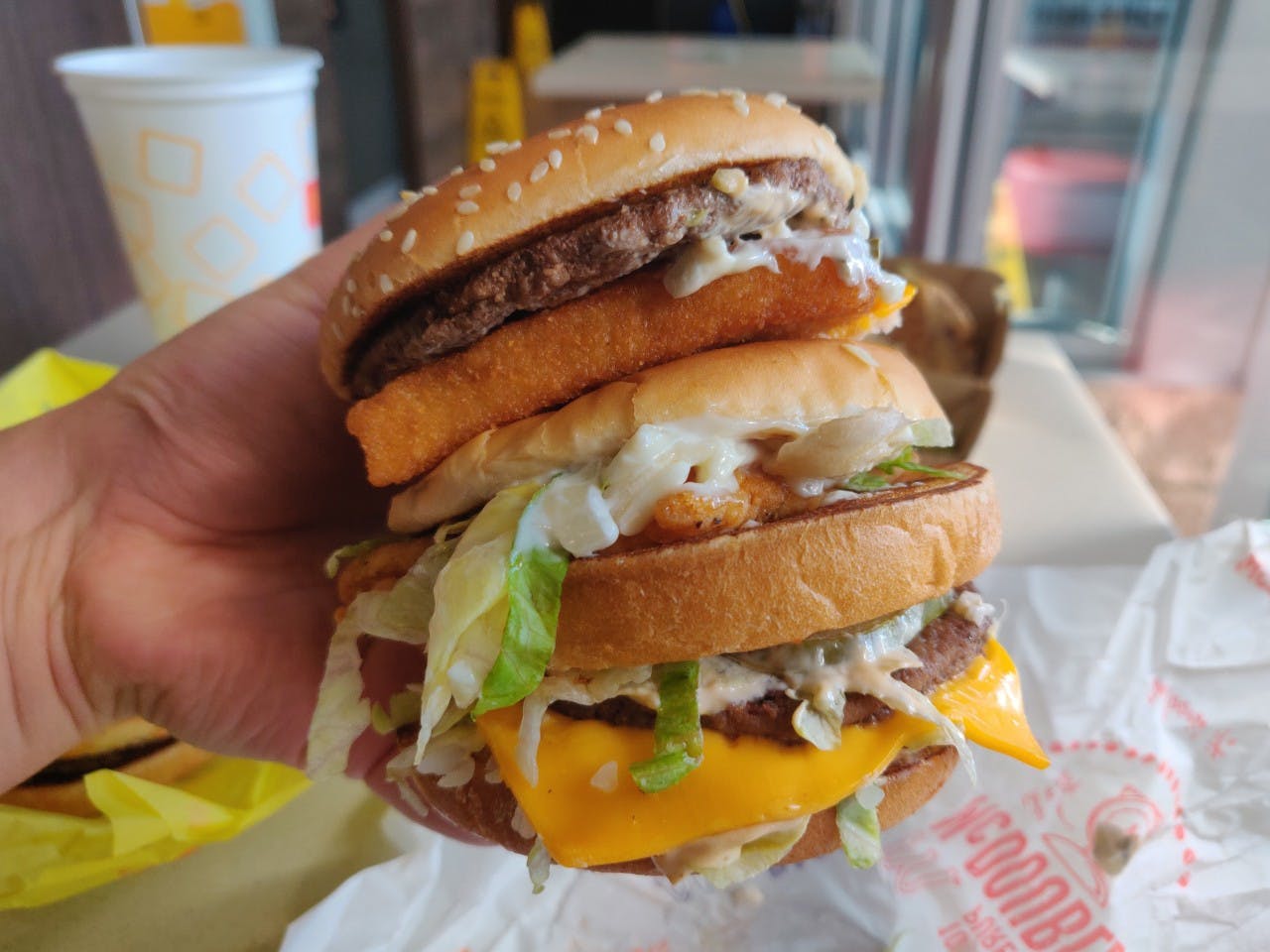 mcdonalds secret menu land sea and air burger