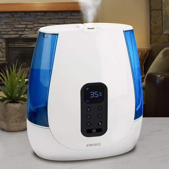 kohls HoMedics TotalComfort Deluxe Warm & Cool Mist Ultrasonic Humidifier lifestyle image 2021 