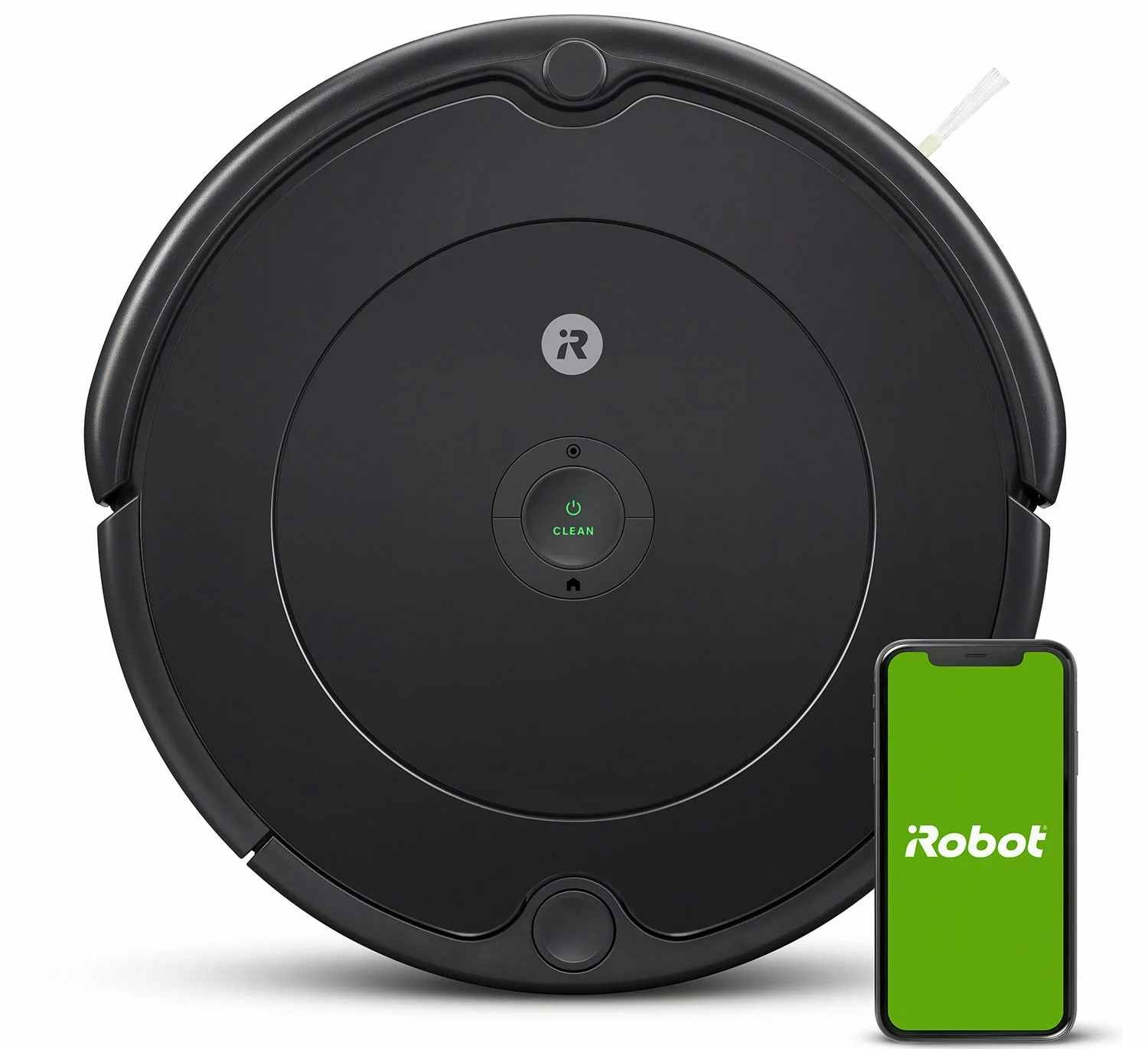 roomba robot vacuum with a phone