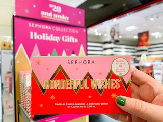 sephora holiday gift sets being held