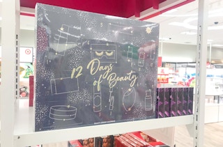 target beauty advent calendar on shelf